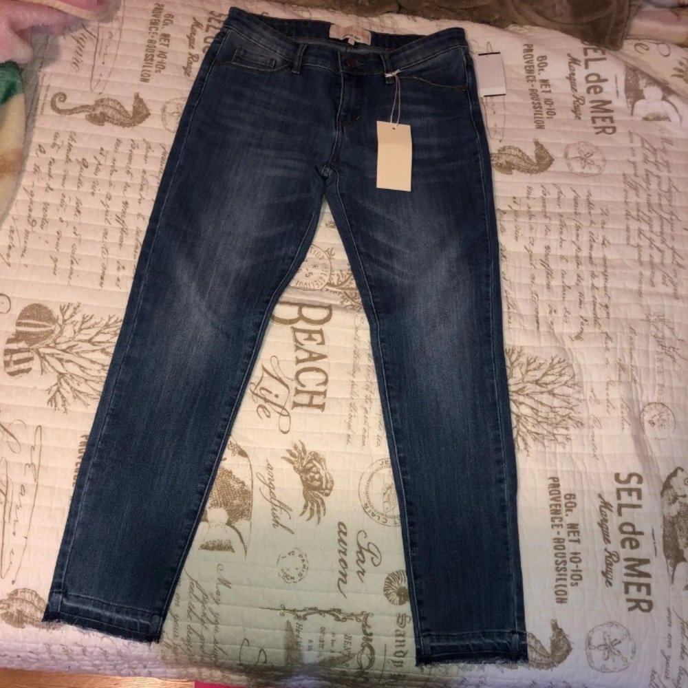 Dark blue jeans